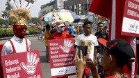 Kampanye dilakukan di sela-sela car free day (HBKB) di Sudirman-Thamrin.