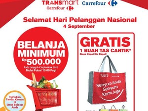 Spesial Hari Pelanggan Nasional di Transmart Carrefour