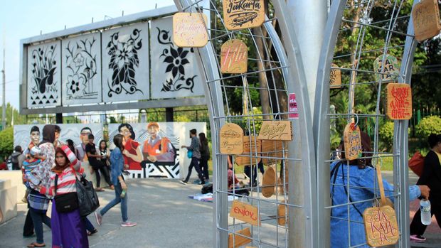 Aneka instalasi seni dan objek kreatif (Randy/detikTravel)