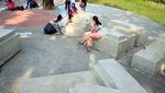 Potret Taman Pandang Istana yang Unik di Jakarta