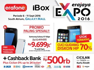 Erajaya Expo meluncur ke Surabaya, membawa Gebrakan Diskon Smartphone hingga 70%!