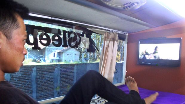 Bus Dengan Tempat Tidur Jurusan Jakarta Wonosobo Yang Bikin Heboh
