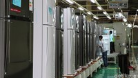 Kapasitas produksi pabrik ini sampai 1,5 juta unit kulkas pertahun.