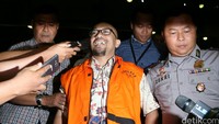 Sesaat sebelum ditahan, Andi sempat mengucapkan terima kasih pada partai yang menaunginya itu.