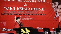 Megawati membuka Sekolah Partai PDIP angkatan kedua, Selasa (6/9/2016).