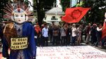 Demo Tolak Pencalonan Ahok di DPP PDIP
