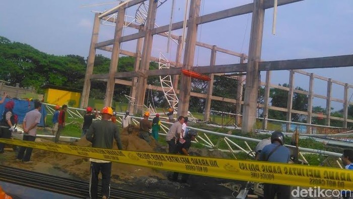 Polisi Selidiki Penyebab Kecelakaan Kerja Proyek Kolam Renang