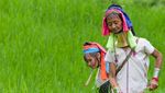 Foto: Wanita yang Lehernya Panjang-panjang di Thailand