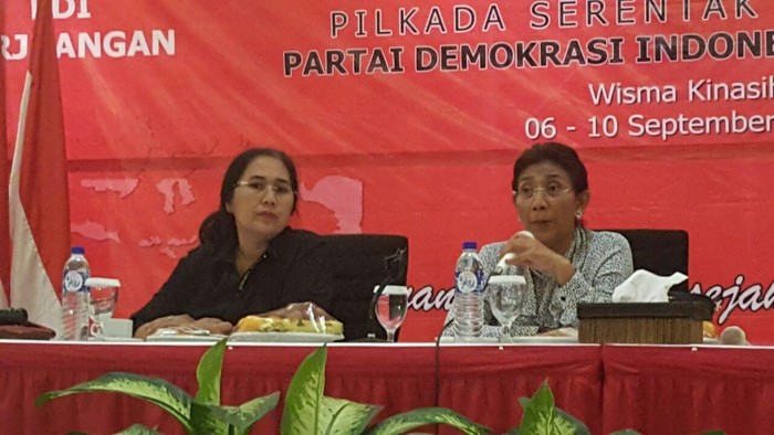 Hadiri Sekolah Partai PDIP, Menteri Susi: Kepala Daerah Harus Revolusioner!