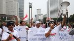 Polisi Bubarkan Demo Tolak Ahok di Bundaran HI