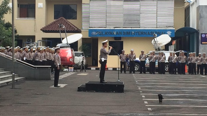Korlantas Polri Gelar Apel Pengamanan Libur Idul Adha