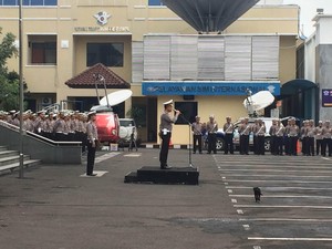 Korlantas Polri Gelar Apel Pengamanan Libur Idul Adha