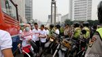Polisi Bubarkan Demo Tolak Ahok di Bundaran HI