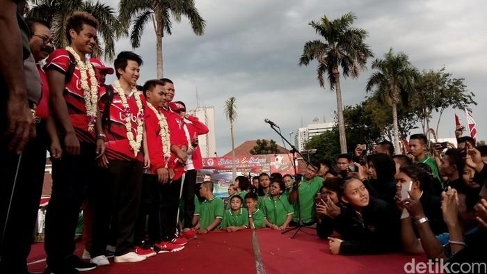 Di Haornas, Atlet-Atlet Indonesia Peraih Medali Olimpiade Semangati Atlet Muda