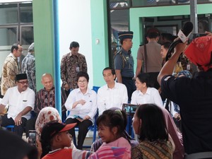 Kunjungi Kabupaten Lebak, Presiden Jokowi Cek Kondisi Kesehatan Warga