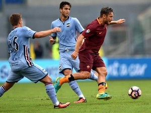 Penalti Totti di Injury Time Menangkan Roma atas Sampdoria