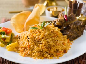Nasi Biryani Bisa Dipadukan dengan Daging Kambing atau Sapi