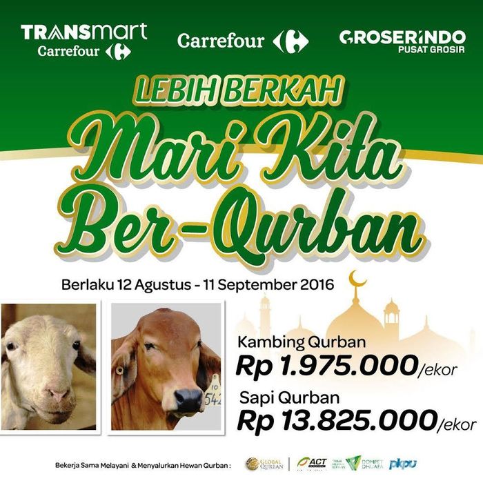 Masih Ada Kesempatan Berkurban Bersama Transmart Carrefour