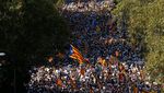 800 Ribu Warga Catalonia Turun ke Jalan