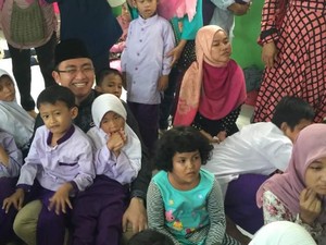 Rano Karno Temani Jokowi, Andika Hazrumy Temui Anak Berkebutuhan Khusus