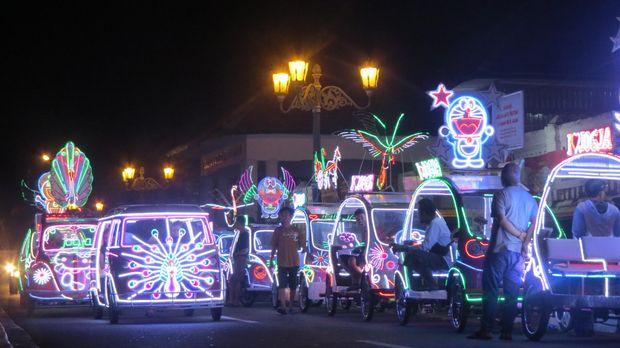 Suasana di alun-alun kidul yogyakarta