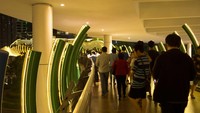 Terlepas dari kepadatan di area Jakarta Barat, nyatanya Jembatan Eco Skywalk tengah menjadi spot foto favorit traveler. Fotonya pun sudah banyak beredar di sosmed. Bisa jadi rekomendasi tempat wisata baru di Jakarta (Randy/detikTravel)
