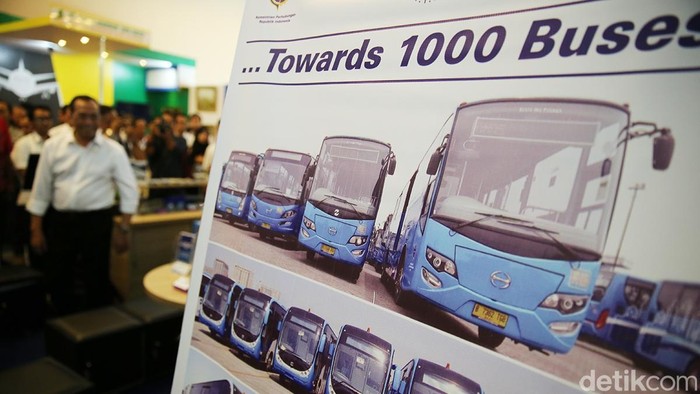 Ilustrasi Bus PPD (Pengangkutan Penunjang Djakarta)