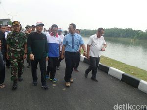 Menpora Tinjau Venue Dayung di Situ Cipule Karawang