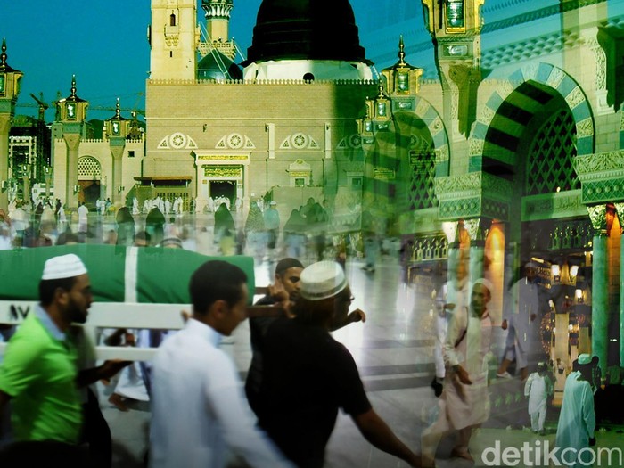 Ilustrasi Salat Jenazah di Tanah Suci Ilustrasi Salat Jenazah di Tanah Suci