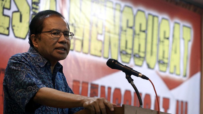 Sejumlah tokoh mulai dari Wakil Ketua DPRD DKI Abraham Lulung Lunggana hingga mantan Menko Kemaritiman Rizal Ramli menghadiri acara Indonesia Menggugat, Jakarta Menggugat!!! di Gedung Juang 45, Jalan Menteng Raya, Kamis (15/9/2016).