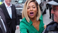Taraji dan Pharell terlibat dalam satu judul film, yakni Hidden Figures saat ditemui di Toronto, AS akhir pekan lalu.