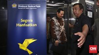 Hutomo Mandala Putra alias Tommy Soeharto hari ini mendaftarkan diri ikut tax amnesty di KPP Wajib Pajak Besar, Gedung Sudirman, Jalan Jenderal Sudirman Kavling 56.Putra mantan Presiden RI Soeharto ini mendeklarasikan aset-asetnya yang belum dilaporkan, terutama yang berada di luar negeri.CNN Indonesia/Adhi Wicaksono