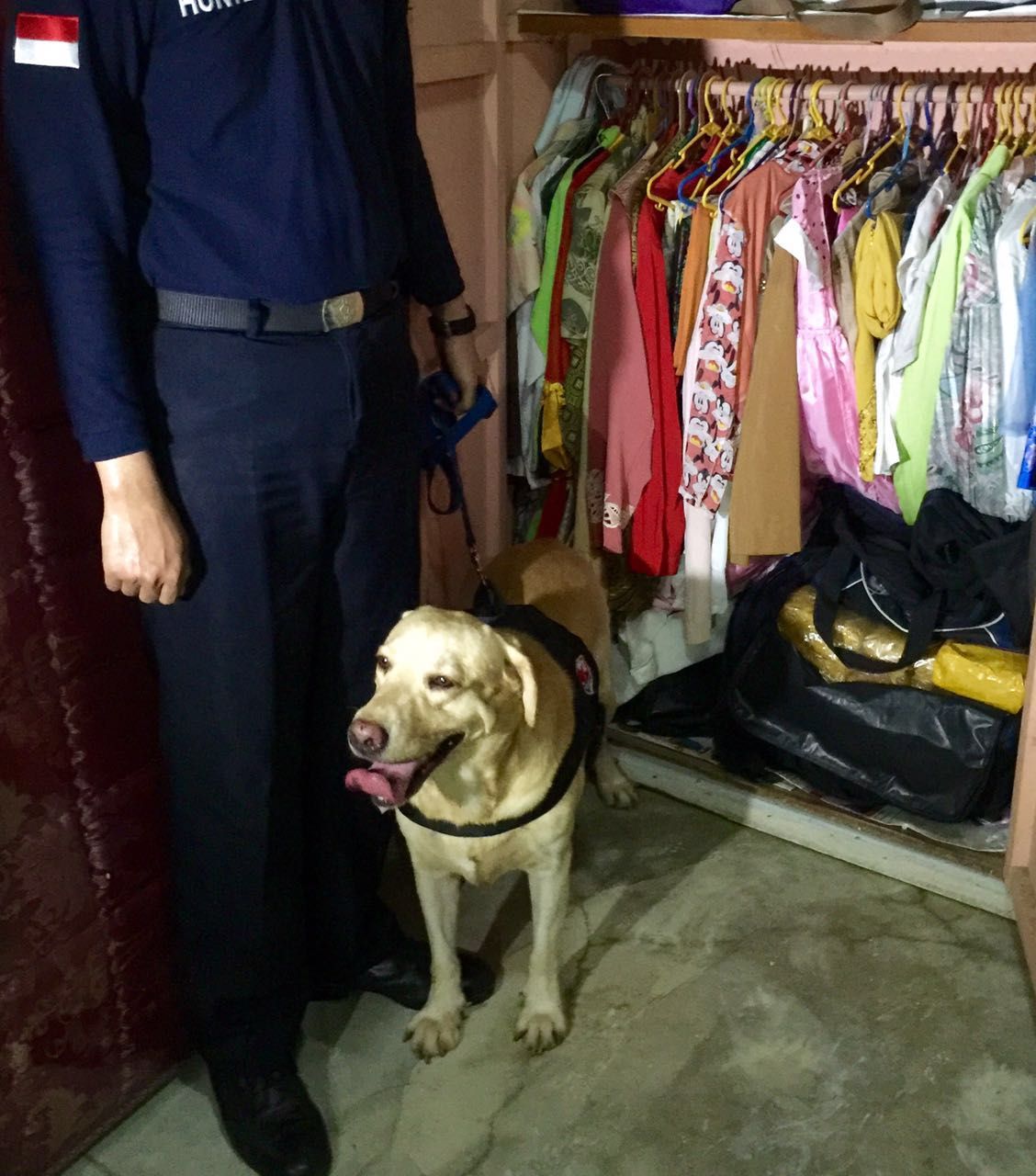 Barang bukti sabu tersebut ditemukan dengan bantuan anjing pelacak K9 (istimewa)