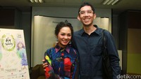 Andien dan Ippe tampak sumringah. Pool/Gus Mun/detikFoto.