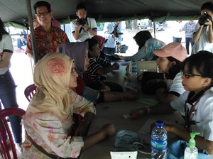 Pengobatan Gratis, Wilhelmina Park Pangkalpinang Dipadati Ratusan Pasien