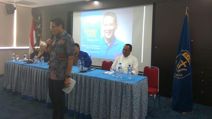 Sandiaga Uno: Insya Allah Ada PDIP yang Bergabung dengan Kita