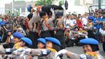 Aksi Menggemaskan Polisi Cilik di HUT Polantas