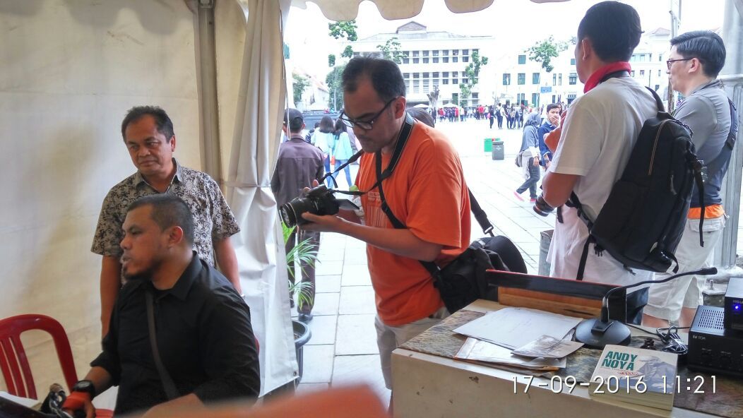 Joko Anwar saat melapor di TIC Kota Tua (Foto: Istimewa)