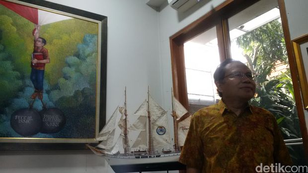 Rizal Ramli di kediamannya (Foto: Noval/detikcom)