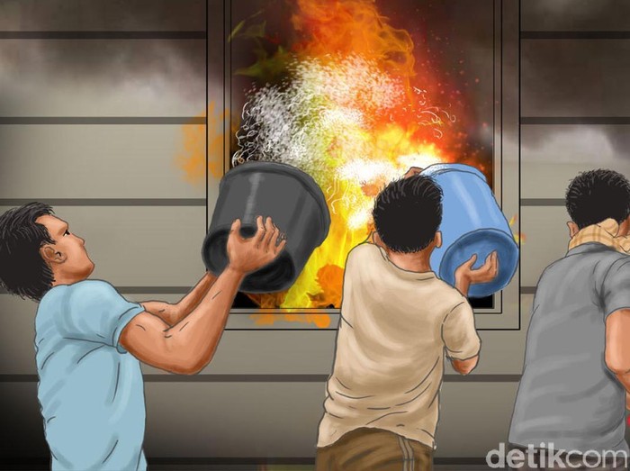 Ilustrasi kebakaran
