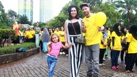 Melaney saat ditemui di Taman Cattleya, Palmerah, Jakarta Barat, pada Minggu (18/9/2016). Pool/Gus Mun/detikFoto.
