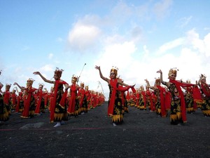 Terpesona Ribuan Penari Gandrung Sewu 2016 di Banyuwangi