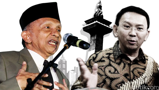 Aksi Diam Itu Emas Ahok Hadapi Serangan Amien Rais