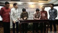 Kerjasama ini dituangkan dalam penandatanganan kerja sama dengan Bank Mega, Bank DBS Indonesia, Bank Nusantara Parahayangan, dan Trimegah Sekuritas Indonesia.