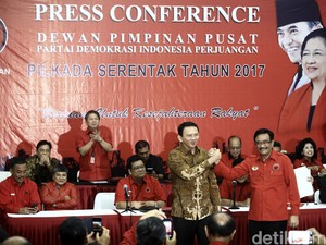 PDIP Dukung Ahok-Djarot, Timses: Struktur Pemenangan Tak Berubah