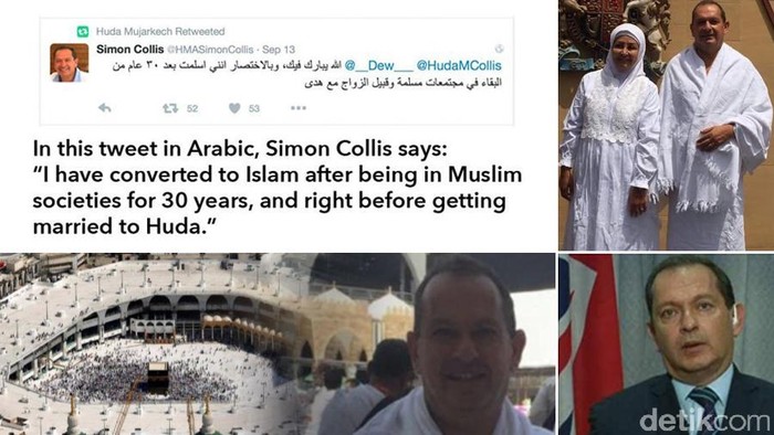 Doa dan Dukungan Mengalir untuk Dubes Inggris yang Peluk Islam dan Berhaji