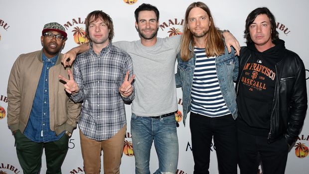 NEW YORK, NY - NOVEMBER 16:  Maroon 5 Performs at Custom Marooned on Malibu Island Concert for New York City Fans at Roseland Ballroom on November 16, 2013 in New York City.  (Photo by Theo Wargo/Getty Images for Malibu)