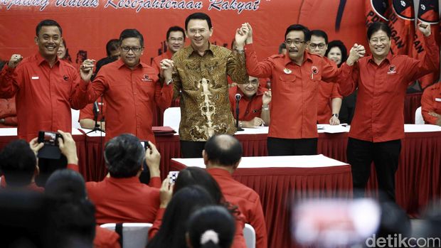 PDIP Jadi Partai ke-4 Ahok di Panggung Politik