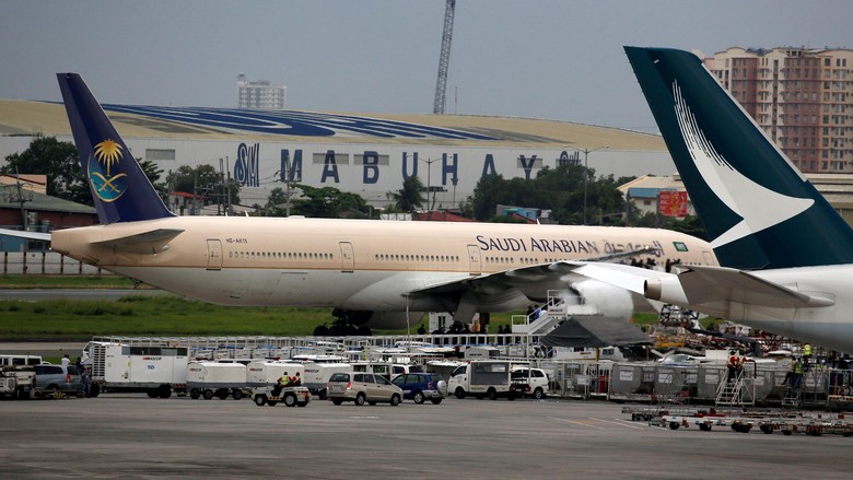 Ilustrasi pesawat Saudi Arabia Airlines (REUTERS/Erik De Castro) Ilustrasi pesawat Saudi Arabia Airlines (REUTERS/Erik De Castro)