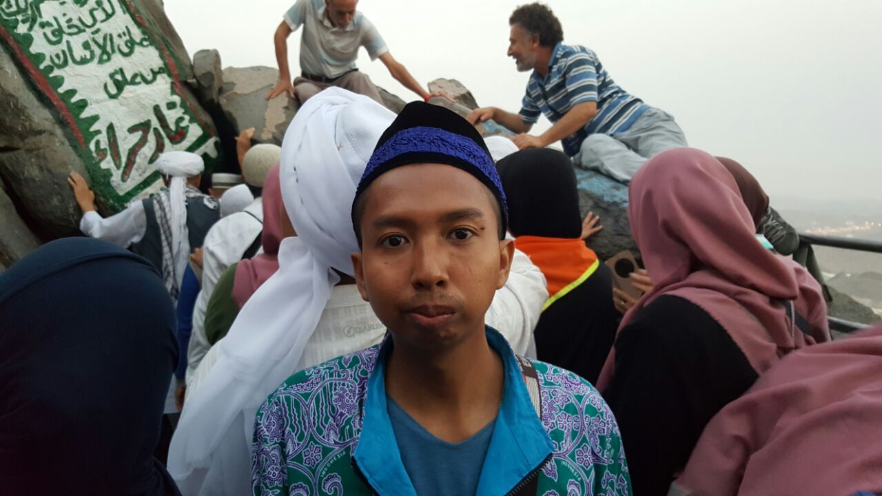 Jemaah Indonesia dari kloter 41 asal Karawang, Amir Habibi (Rachmadin Ismail/detikcom)